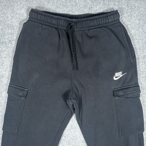 Nike Sweatpants Women's Size XL Black Loungewear Drawstring Side Swoosh Logo - Picture 8 of 16